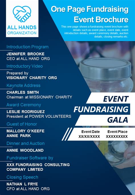 FUNDRAISING PROGRAMS .